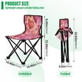 thumbnail image 3 of YAZAOO Camping Chairs Modern Sweetheart Dreams Pattern Folding chair, 3 of 8