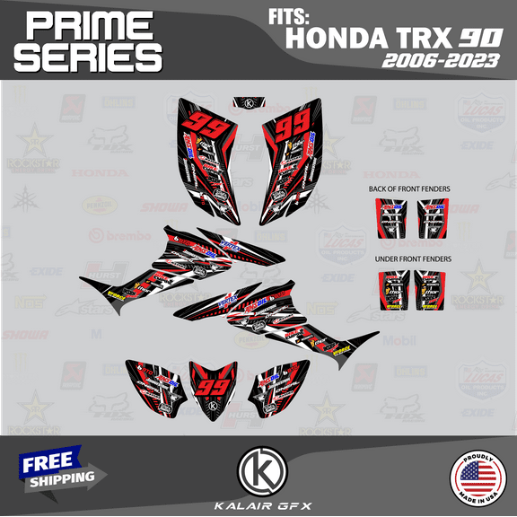 Kalair GFX Graphics Kit for Honda ATV TRX 90 (2006-2023) Prime Series