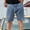 Blue, variant on Jorts Mens Shorts Casual 7 Inch Elastic Waist Drawstring Summer Beach Loose Fit Shorts Blue 36