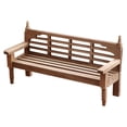 thumbnail image 1 of Mini Garden Bench Model Prop for Kids Light Brown Plastic Realistic Design Easy to Store, 1 of 9