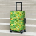 thumbnail image 6 of Susaid St. Patrick's day Elastic Print Elastic Washable Suitcase Cover with Hidden Zipper, Fits 18-32 Inch Luggage for Protection During Travel-Large, 6 of 7