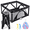 Black, variant on ANGELBLISS Baby Playpen, Foldable Playpen for Babies and Toddlers, Indoor & Outdoor Baby Activity Center with Visible Breathable Mesh, Portable Play Yard with 2 Handlers+50 Balls-50”×50”(Grey)