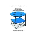 thumbnail image 2 of ETNA Folding Camp Table Foldable Beach Table with Cup Holders, 28" - Blue, 2 of 7
