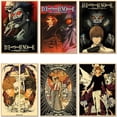 thumbnail image 2 of Póster de anime Death Note, impresión vintage en papel Kraft 4K de alta calidad, pegatinas de pared para el hogar, imágenes de arte decorativo, 2 of 5