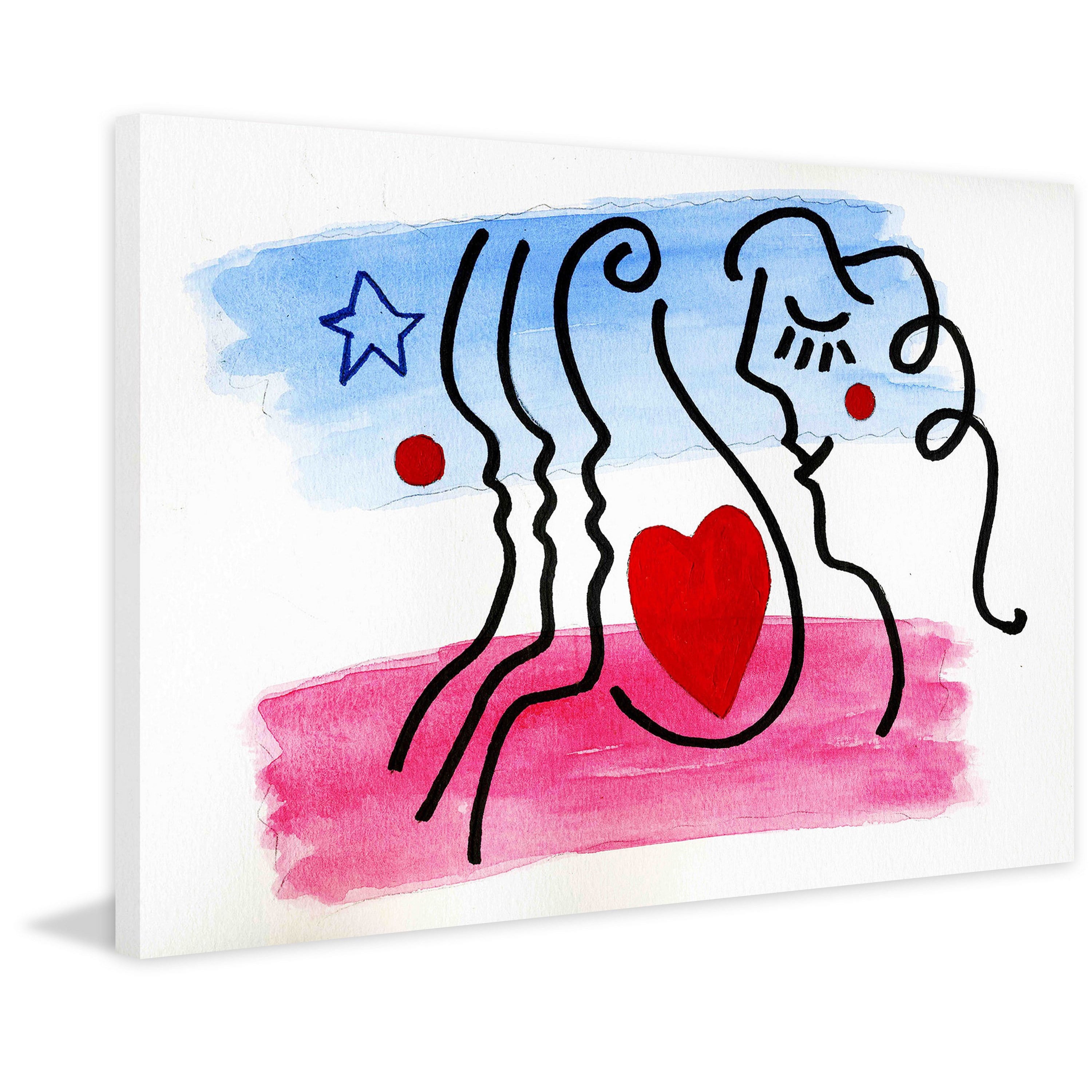 Marmont Hill "Lovers" by Wayne Ensrud Painting Print on Canvas
