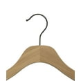 thumbnail image 3 of Nahanco 17” NAHANCO SlimLine Wooden Suit Hanger With Pant Bar - Raw W Gunmetal, 3 of 6