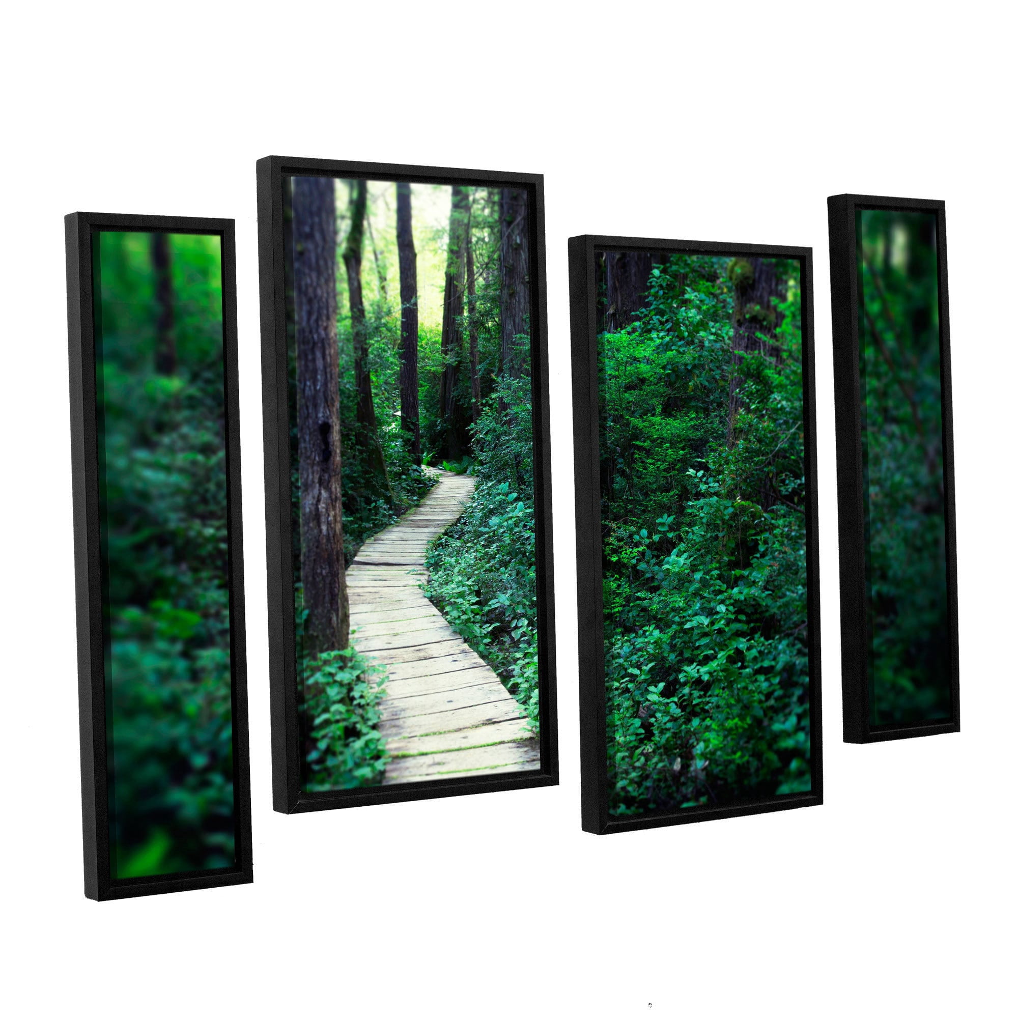 ArtWall Elena Ray "Earth Path" 4-Piece Floater-framed Canvas Staggered Set