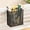 Black, variant on Heavy Duty Wall Mounted Metal Mesh Hanging Storage Basket – Square No Drill Adhesive Hook Organizer for Desk Side, Pen Holder & Small Supplies, Space Saving Storage for Office, Home & Kitchen