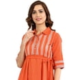 thumbnail image 6 of Yarn-dyed Kurta - Orange-X Large, 6 of 6