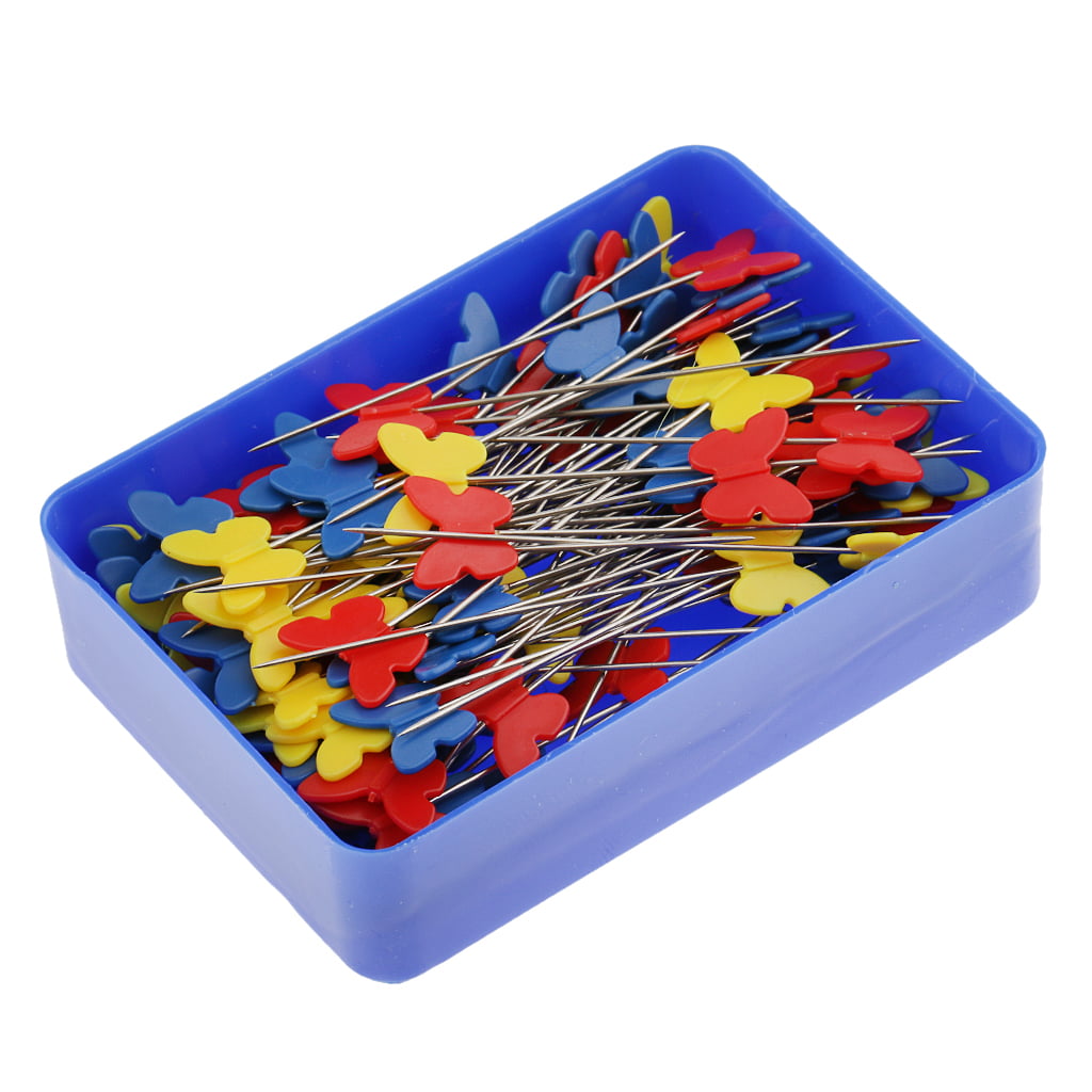 SM SunniMix Magnetic Sewing Pin Cushion Holder and 85 Pieces Sewing Pins for DIY Needlework Craft