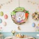 thumbnail image 4 of CaiYueKe Easter Spring Bunny Carrot Wall Hanging Door Decor Handmade Flax Wreath with Bell Home Holiday Party Ornament Decoration for Room Nursery Festival Celebration Gift, 4 of 7