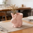 thumbnail image 4 of JoyMoreHome Simple Styles Easter Ceramic Bunny Figurine, Spring Cute Rabbit Ornament, for Festival Party, Table Centerpiece, Shelf, Office, 4 of 6