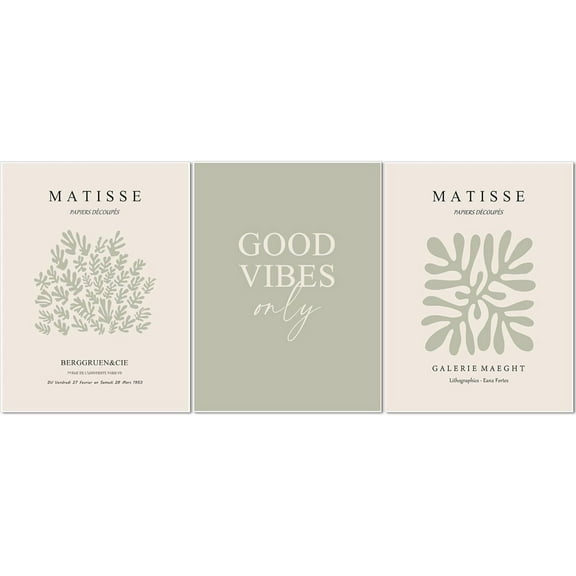 Picasso Matisse Canvas Wall Art – Blue Abstract Line Poster Wall Decor Paintings Prints, Modern Minimalist Pictures Aesthetic Home Decor for Living Room Bedroom Office（Only canvas）