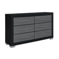 thumbnail image 3 of Emma Black and Gray Wood Full 5PC Bedroom Set, 3 of 8