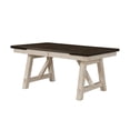 thumbnail image 5 of JERFIT 6-Piece Cream Cottage Dining Set with Extendable Table and Upholstered Chairs, 5 of 8