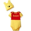 Disney Winnie the Pooh Baby Costume Bodysuit and Cap Set Yellow