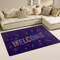 thumbnail image 2 of Coolnut Area Rug 60 x 39 inch (5'x 3'3"), Carpet Colorful Welcome Nursery Rug Floor Mat for Hardwood Floor Entrance Living Room Bedroom, 2 of 6