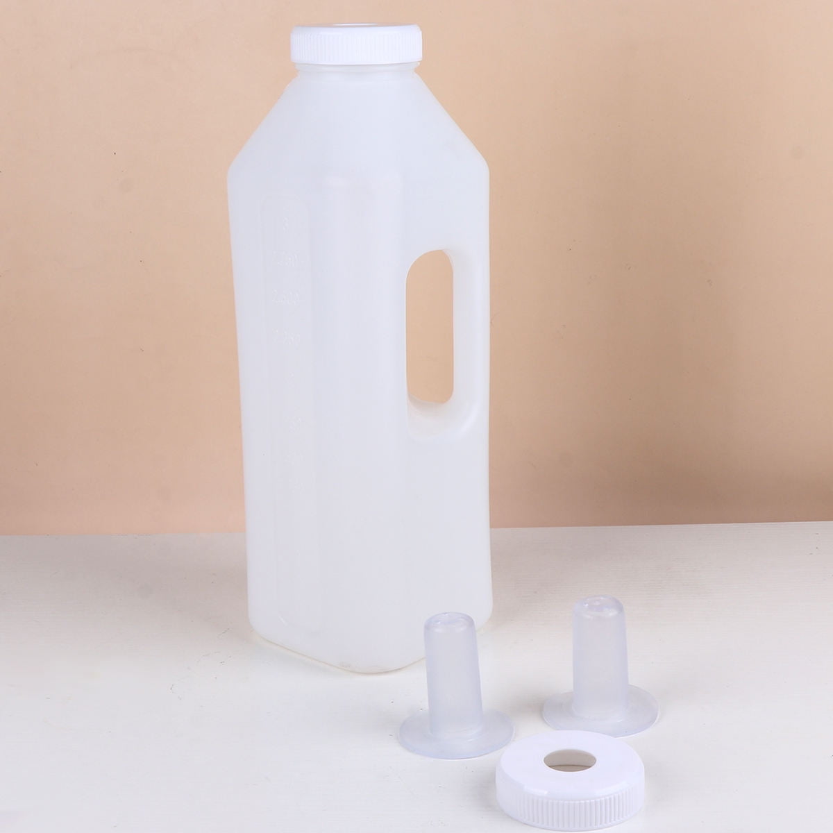 UPKOCH Feeding Bottle Milk Drink Bottles Silicone 4 Pcs in 1 Set White