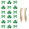 thumbnail image 2 of 1Set (18Pcs) of St. Patrick's Day Hangs, Tree Wood Gnomes Ornament Gnome Wooden Pendant Decoration Leprechaun Cutout For Tree St Day Home Decor Holiday Farmhouse (2Styles+Rope), 2 of 6