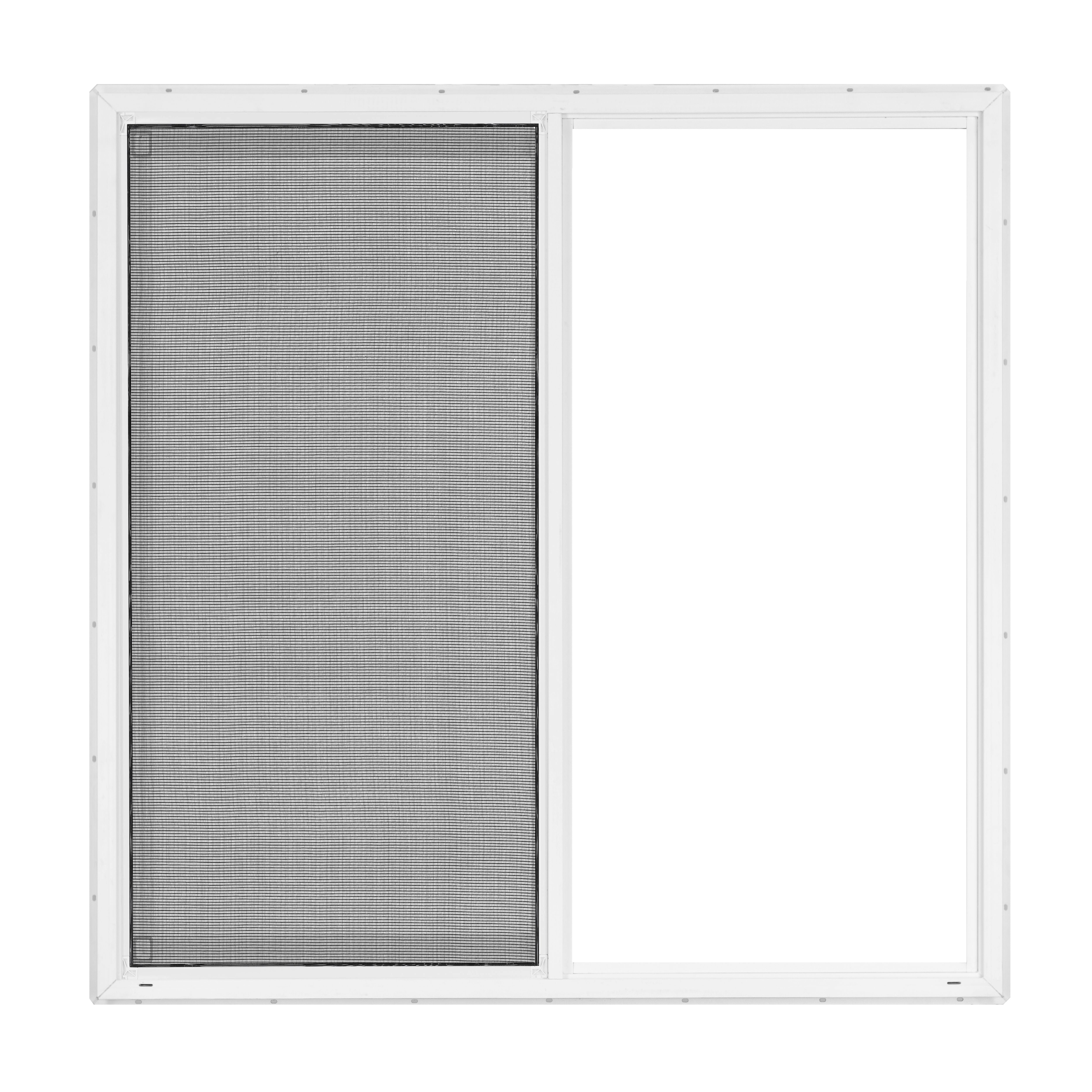 48 in. x 48 in. White Vinyl Single-Pane Utility Sliding Window