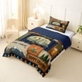 thumbnail image 2 of Erosebridal Kids Camping Twin Comforter Sets,Rustic Farmhouse Adventure Bedding Set For Boys,Reversible navy blue,2-Piece, 2 of 7