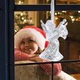 thumbnail image 5 of HongHeng 1Pc Xmas themed Christmas Tree Decorations Hanging Christmas Decorations Hand Blown Art Ornaments with Ropes for Christmas Xmas Party Decorations (Chirstmas Style), 5 of 6
