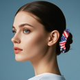 thumbnail image 1 of Élastiques pour Cheveux de la Fête de l'Indépendance Patriotiques pour Filles, Élastiques Festifs pour Queue de Cheval Rouges, Blancs et Bleus, 1 of 5