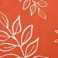 thumbnail image 2 of 16"x16" Simply Daisy Fern Leaves Poly Indoor/Outdoor Pillow, Orange Qty 1, 2 of 5