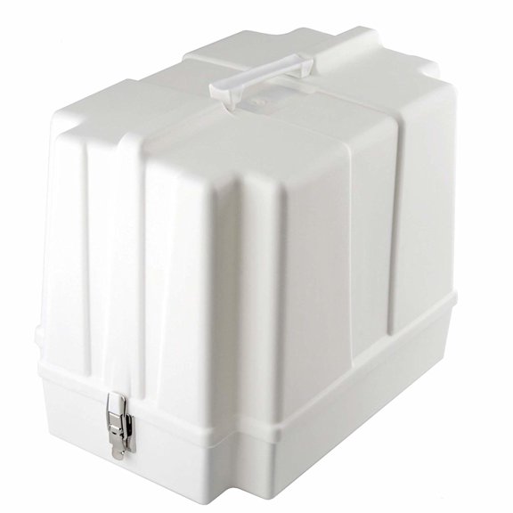 Funda rígida para máquina de coser Brother 5300A, color blanco roto, 46 x 30 x 36 cm