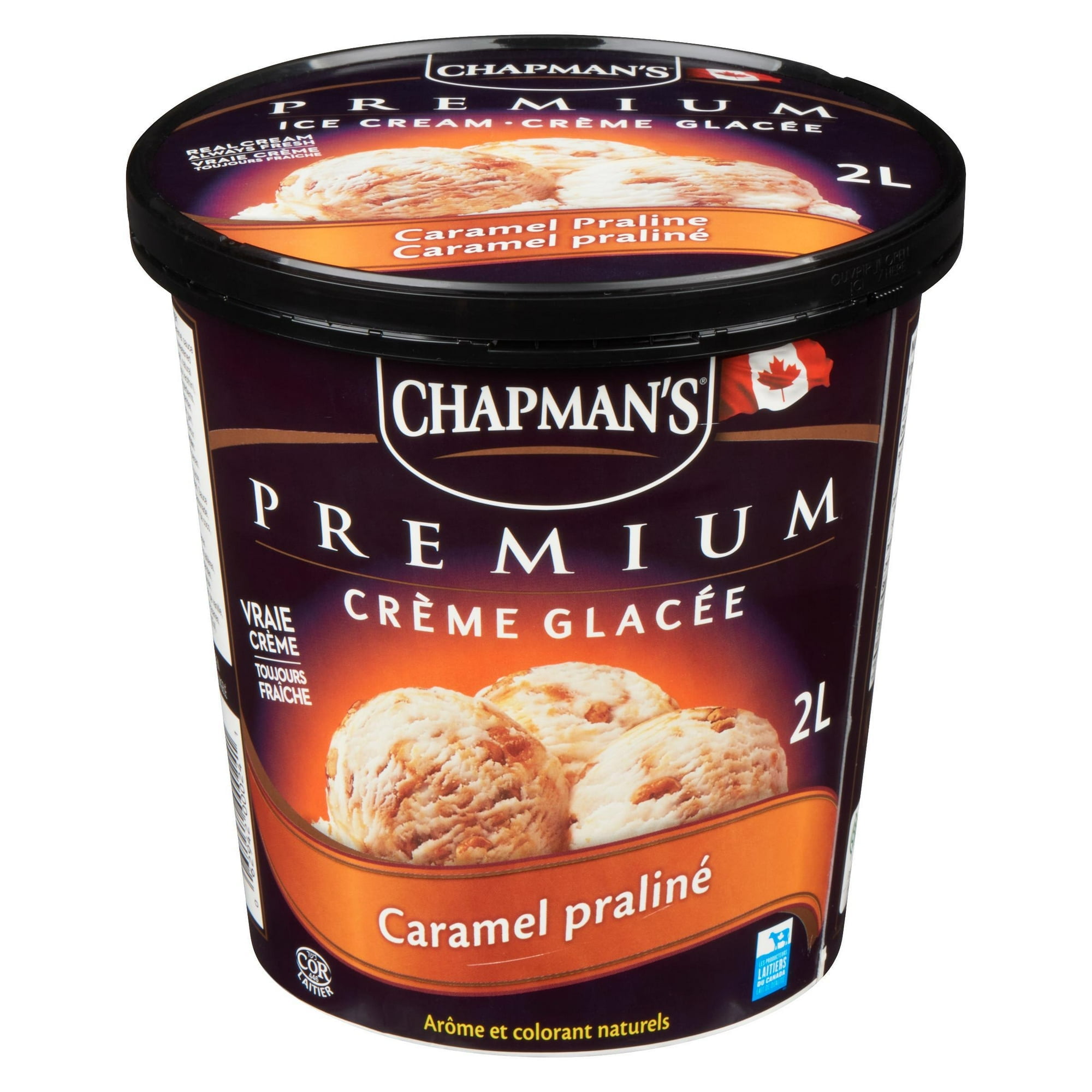 Chapman's Premium Caramel Praline Ice Cream in a Tub, 2L
