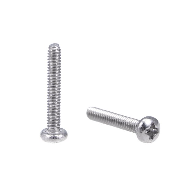 Unique Bargains M2x12mm Machine Screws Pan Head Screw Fasteners Bolts 30Pcs
