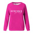 thumbnail image 4 of Dyegold Sweatshirt For Women Clearance Sales Winter Oversized Fleece Tops Letter Printed Ladies Plus Size Pullover Casual Teen Girls Comfy Outfits Crew Neck Western Sweater Long Sleeve Hoodie, 4 of 4