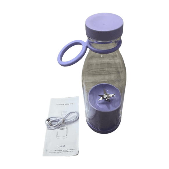 Advancent Mini licuadora USB, exprimidor personal, fácil de usar, mini exprimidor de botellas de vino, licuadora recargable, exprimidor de jugos Electrodomésticos púrpura
