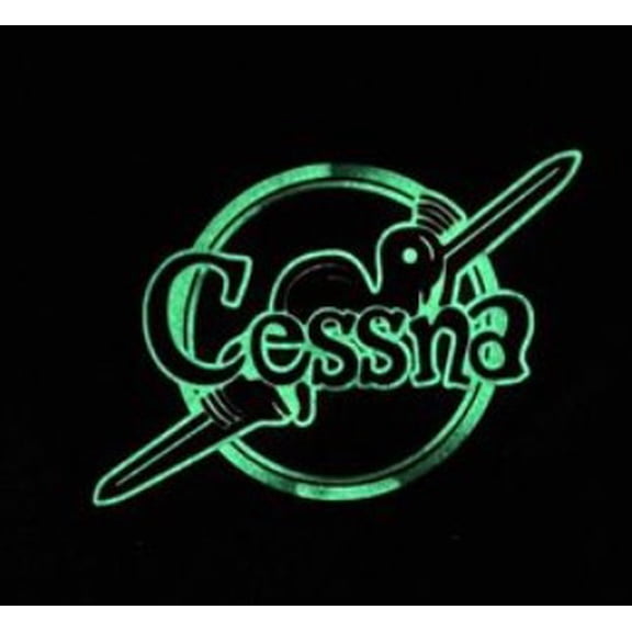 Cessna® WWII Patch, PVC 3.5 inch Glow in the Dark (40"s era retro logo) Patch, Officially Licensed