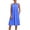 Blue-02, variant on HTNBO Lightweight Cotton Linen Mini Dress – Sleeveless Crewneck Ruched Sundress, Perfect Beach Outfit for Women