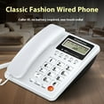 thumbnail image 2 of Decodeary Digital Corded Phone Featuring Caller And Hands-Free A Control Button Stylish Construction. For Offices, Hotels, 8208-White, 2 of 6