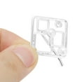 thumbnail image 4 of Unique Bargains 1 Pc Ponytail Buckle Hair Clip Hollow Square Hair Ponytail Cuff for Women Silver Tone, 4 of 5