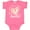 Hot Pink, variant on Inktastic Pop Pop's Little Sweetie with Pink Heart Cookie Boys or Girls Baby Bodysuit