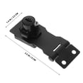 thumbnail image 2 of EIMELI 1 Set Secure Metal Cabinet Lock With Key Hasp Latch For Office And Home Heavy Duty Drawer Lock For File Cabinets cabinet latch, 2 of 8