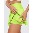 thumbnail image 3 of CRZ YOGA High Waisted Pleated Tennis Skirts for Women Mini Lined Casual Tummy Control Skort with Pockets, 3 of 6