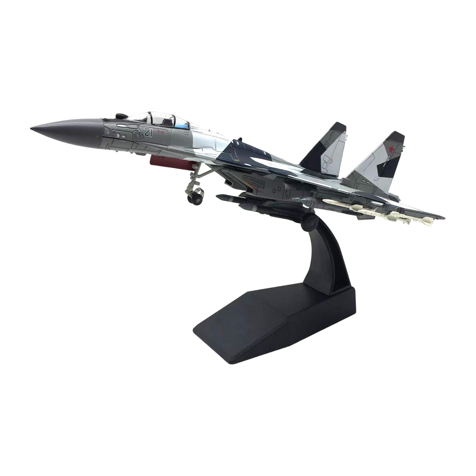 amagogo 1/100 Russian SU35 Fighter Alloy Diecast Plane Kids toys Model Kids Toys Fighter