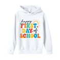 thumbnail image 5 of ZHOGXU Girls Hooded Sweatshirt Floral Letter Print Long Sleeve Back to School Pullover Hoodie For Kids Casual Streetwear,White,11-12 Years, 5 of 7