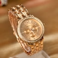 thumbnail image 1 of Clearance Sale Sfonq Womens Watches Women Fashion Stainless Steel Band Analog Quartz Round Wrist Watch Watches Mothers Day Gift for Grilfriend,Rose Gold Buy 2 Save 10%, 1 of 3
