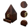 thumbnail image 2 of Quemador de Incienso, Soporte para Varillas de Incienso con Cajón, Quemador de Cono, Soporte para Varillas de Incienso, Quemador de Incienso para Mesa Estilo A, 2 of 7