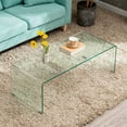 thumbnail image 3 of Heavenly Collection Glass Small Coffee Table in Clear, Clear Glass Small Coffee Table, Un-tempered Glass Small Coffee Table, Bent Glass Small Coffee Table, Waterfall Coffee Table, Glass Small Coffee T, 3 of 9