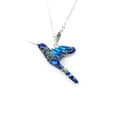 thumbnail image 4 of Juego Zvezda Colibrí color Azul plata .925 Zvezda ZJU-FIG-COL-C, 4 of 7