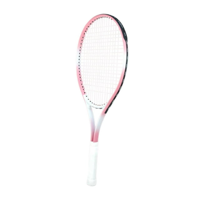 relayinert Tennis Racket Practical Lightweight Nylon Strings for Park Practice Backyard Pink White