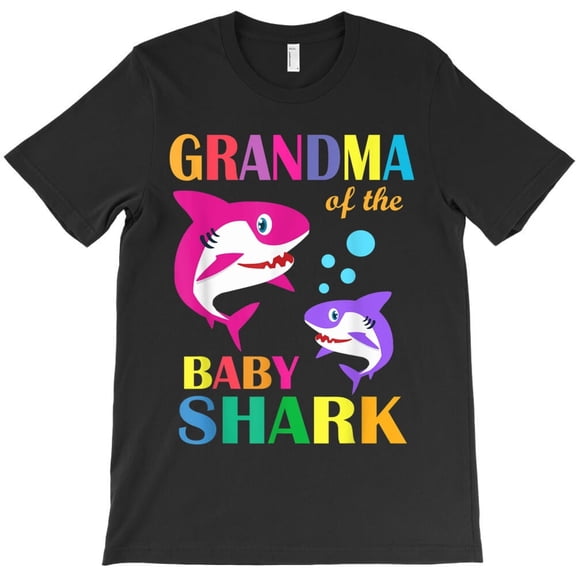Grandma Of The Baby Birthday Shark Funny Grandma Shark Games H16077 T-Shirt, for Men and Women, Up to Size 5XL