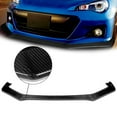 thumbnail image 1 of DNA Motoring 2-PU-697-R-RCF For 2013-2016 Subaru BRZ Gloss Black Carbon Fiber 3Pcs Front Bumper Lips Guard Body Kit w/ Vertical Stabilizers 14 15, 1 of 3