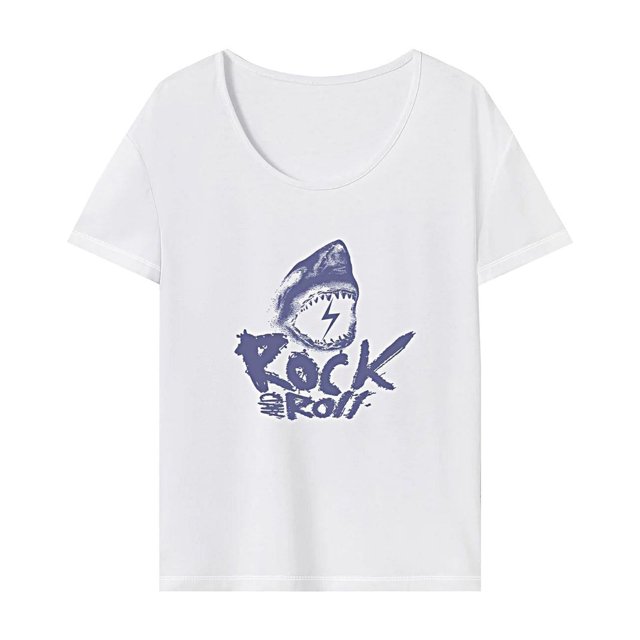 Camiseta para Mujer Verano Elegante Camisa con Cuello Redondo para Mujer para Playa Camping Senderismo SG